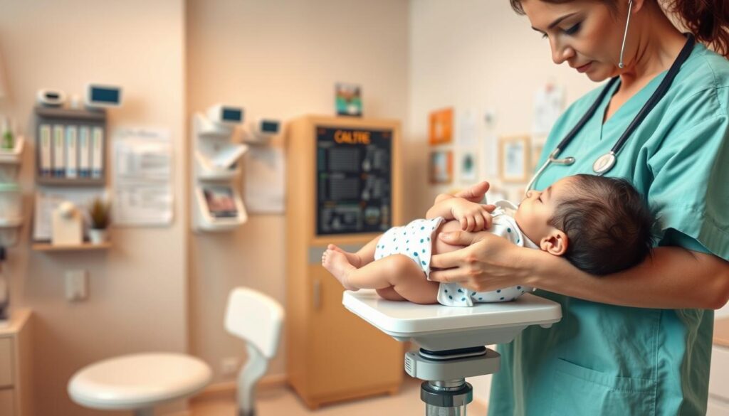 suivi médical poids bébé