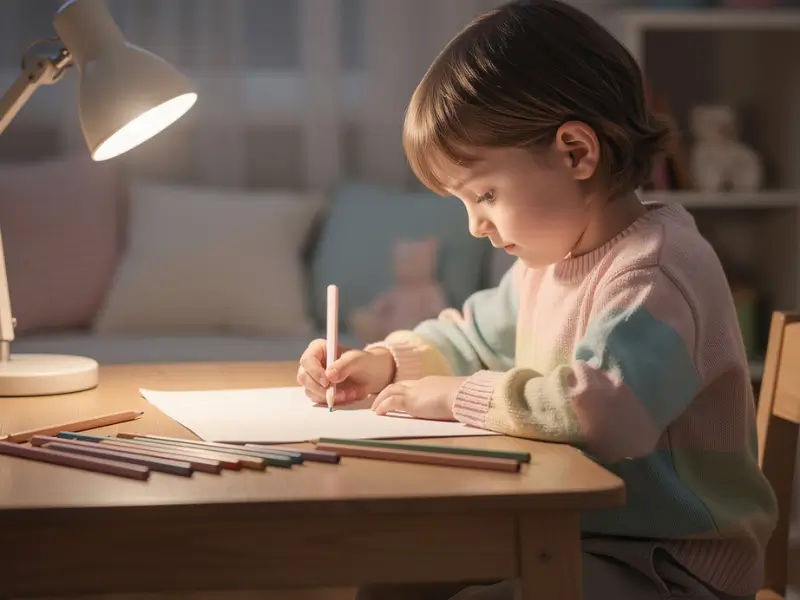 enfant serein dessin bien-être séparation parents